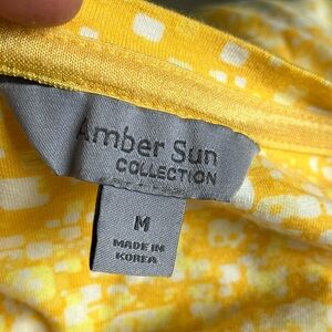 Amber Sun Yellow Patterned Top